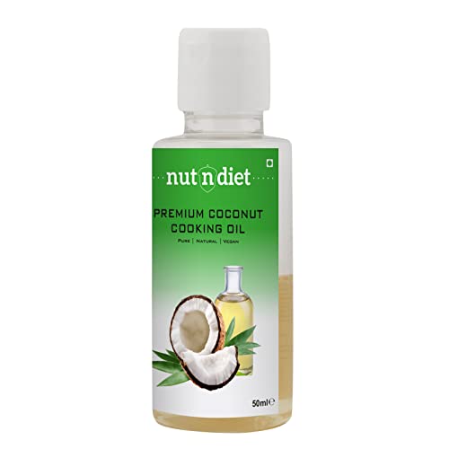 Image of nutndiet Premium Coconut Cooking Oil| Pure | Natural | Vegan | PET Bottle (50ml)