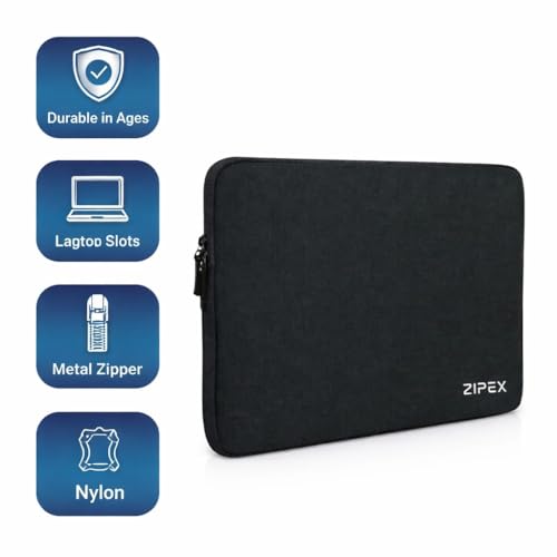 Image of Photon Laptop Sleeve 15.6 inch InchLaptop Case with Charger Pouch | Waterproof Laptop Sleeve | Laptop Cover Bag, Black