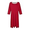 TWGONE 3/4 Sleeve Casual A Line Dresses for Women ... #3