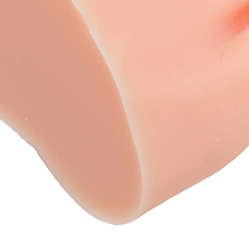 Nail Display Foot Model, Silicone Practice Fake Foot Model Soft Portable for Novice for Nail Salon(R