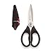 Sabatier All Purpose Shears With Edgekeeper Self-Sharpening Sheath, Black