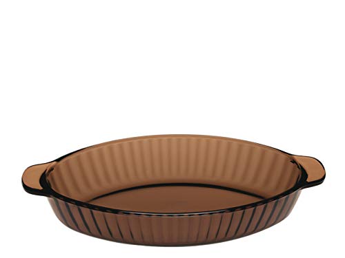 Pasabahce Cacerola, Vidrio, Marrón, 26 x 16.5 x 4 cm