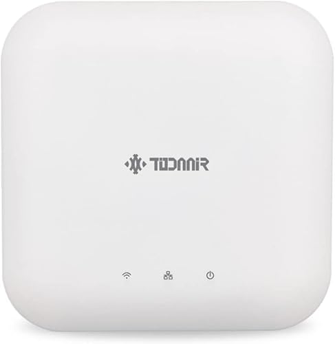 Punto de acceso inalámbrico montado en el techo  PoE, alimentación de CC  2.4 GHz 580 Mbps  5.8 GHz 1201 Mbps  Gigabit de doble banda WiFi6  WAN,