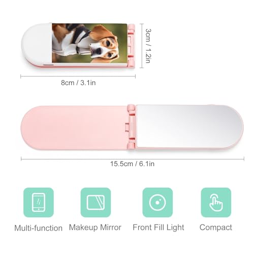 Support de téléphone Beagle avec lumière à selfie rechargeable - 2