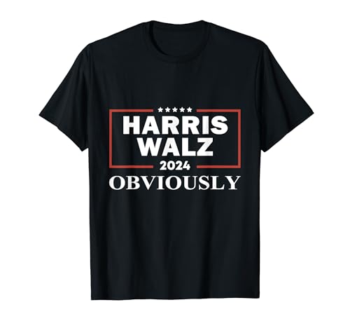 Harris Walz Obviously 2024 Harris Tim Walz Waltz 2024 T-Shirt