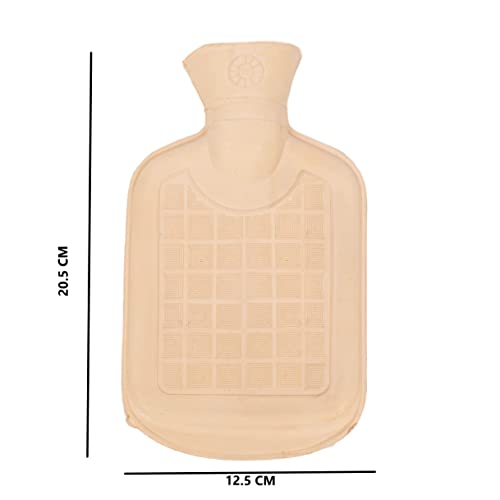 Image of Small Hot Water Bag with Soft Cover for Pain Relief, Neck, Shoulder Pain and Hand, Feet Warmer, Menstrual Cramps, Hot and Cold Therapy Leak Proof Pad (20 x 12.5 cm), 350ml (Mint Green)