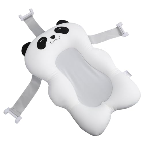NOENNULL Estera Flotante de Soporte para Almohada de Baño para Recién Nacido, Ajuste Universal para Alegría a la Hora del Baño, Tela de Traje de de Punto por Urdimbre