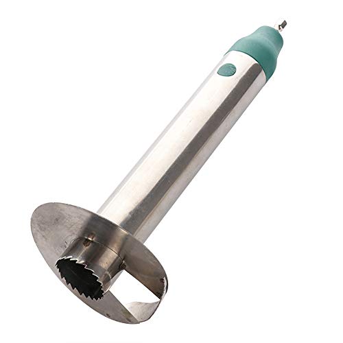 Fugarp Pineapple Corer, Stainless Steel Pineapple Core Peeler Slicer Remover Tool Fruit Ring Cutter Electric Drill Pineapple Core Remover Tool