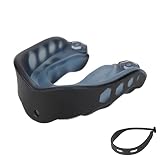 Brrnoo Gum Shield Boxen Mundschutz Mundschutz Slim Fit, Kickboxing Muay Thai Bissschutz Mundstück Mundschutz für Rugby, Hockey, MMA und Andere Kontakt- und Kampfsportarten(Blau)