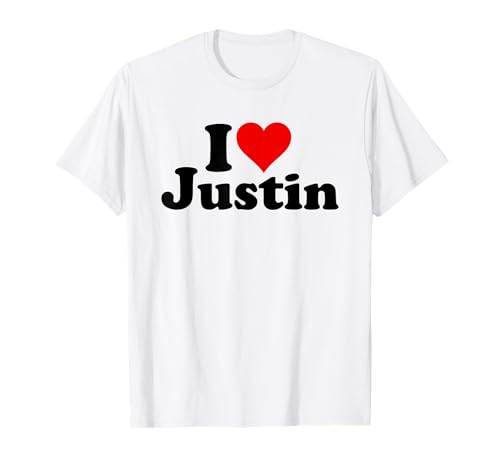 Bild: Ich liebe Herz Justin T-Shirt f�r 16,99 EUR bei amazon.de