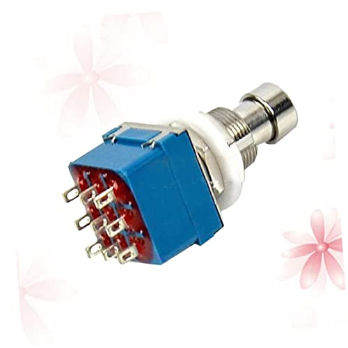 Pedal de 3Pdt para Guitarra Eléctrica Interruptor Metálico True Bypass de 9 Pines Accesorios de...