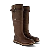  Travelin\' Norway Damen Stiefel - Outdoorstiefel aus Leder, Wasserdicht & Wolle Gefüttert - Dunkelbraun EU 37