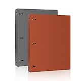 Toplive 3 Ring Binder, [2 Pack] 1 Inch Binder Folder Presentation View Binders Hold up to 220 Sheets