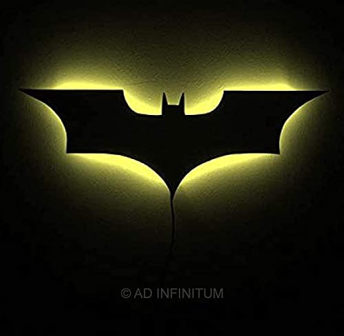 Image of AD INFINITUM LED Wall Lamp, Comic Lover, Bat Cave, Night Lamp, for Gift, Kids Room, Gaming Setup, Gaming Room, Man Cave (Dark Knight Multicolor)