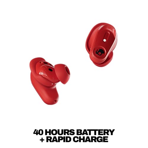 Image of Skullcandy Method 360 ANC Wireless Earbuds, Sound by Bose, Bluetooth Headphones, Premium Noise Cancelling, Up to 40 Hrs Battery, Sweat and Water Resistant, Microphone for iPhone Android - Plasma
