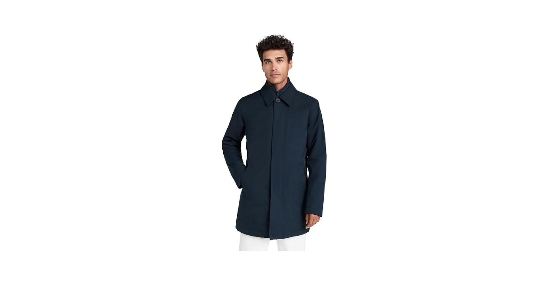 【 Rich I 】 COVER BALMACAAN COAT NAVY Hand-Tailored Packable Balmacaan Coat