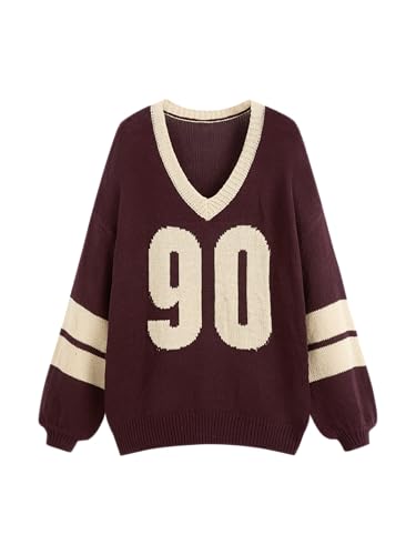 CIDER Knit V-Neck 90 Contrasting Binding Sweater