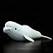 XIXINYA Beluga Soft Peluche Peluche Dolphin Beluga Doll Simulazione Carino Beluga Whale Lifelike Marine Model Regalo Giocattoli di Peluche (Color : White Whale, Height : Length 40 cm)