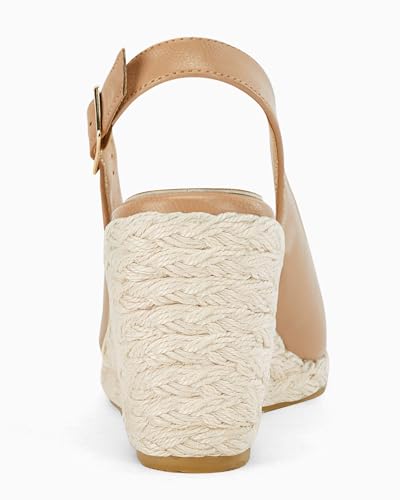 Womens Espadrilles Wedge Sandals Closed Toe Slingback Wedges Pumps Platform Heeled Sandal3
