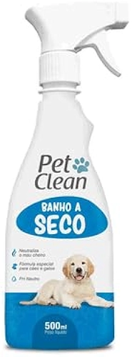 Banho a Seco para Cachorros e Gatos Pet Clean 500ml Limpeza Prática sem Água PH balanceado Sem enxágue