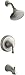 KOHLER K-T10275-4-BN Forte Rite-Temp Pressure-Balancing Bath and Shower Faucet Trim, Vibrant Brushed Nickel (valve not included)