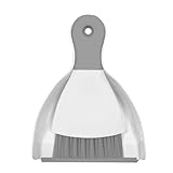 Mini escoba con recogedor, sofá nido de mascotas (gris)