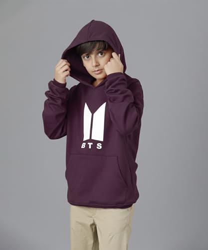 Image of KYDA KIDS Boys Cotton Regular Fit Hooded Neck Hoodies - Sweatshirt with Hoodies Full Sleeves Winter Wear, Long Sleeve Sweatshirts for Boys