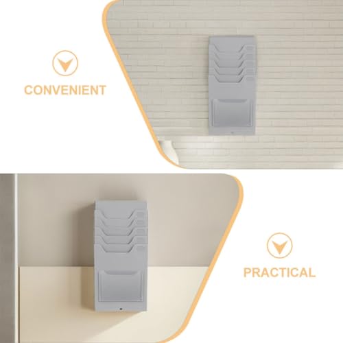Porte-cartes de visite mural en lot de 2 pour cartes d'employés et badges - 8