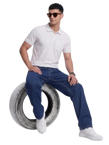Image of Amazon Brand - INKAST Men Mid Rise Straight Fit Jeans | Denim Wear | Casual Pants | Straight Fit