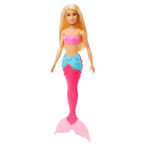 Barbie Fantasia boneca sereia aba rosa com azul