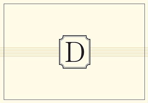 Monogram Note Cards: D (Stationery, Boxed Cards) image 3