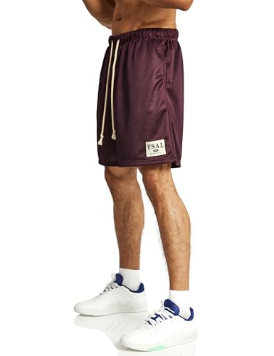 Ouber Men's Mesh Gym Shorts with Pockets Dry Fit Performance for Workouts Basketball Shorts3