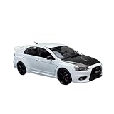ZHIQIQOZ Modelo de Coche Antiguo Mitsubishi EVO X TE37 - Coche de Juguete (Escala 1 18 aleación fundida a presión) Modelo Recuerdo para Adultos DecoracióN del Hogar(White)