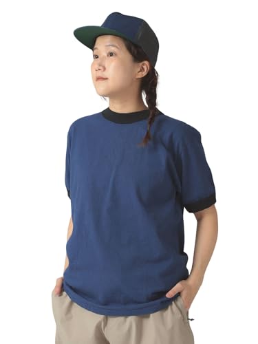 [r[X{[C] S/S TEE Goodwear ʒ Short Sleeve Ringer Tee fB[X NAVY*BLACK M