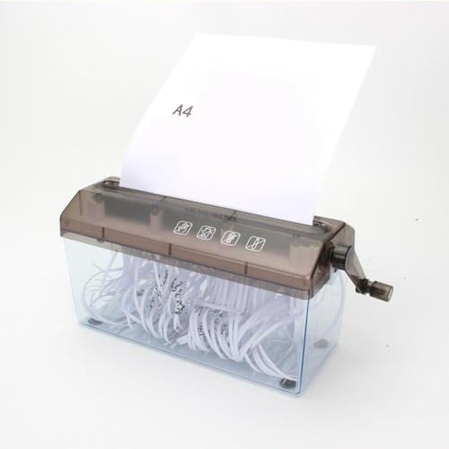 Destructeur papier A4 compact mini broyeur manuel pour document de bureau
