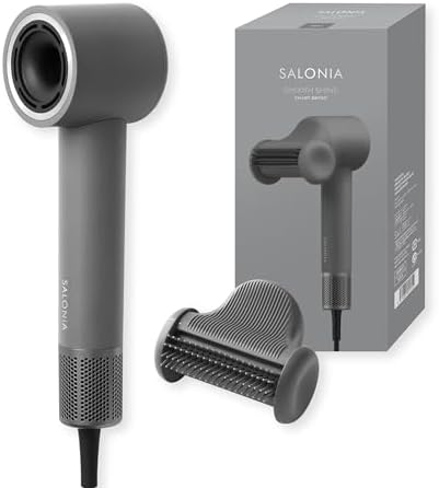 （08:30時点） SALONIA サロニア スムースシャインスマートドライヤー グレー SAL25120GR ヘアドライヤー 大風量 速乾 マイナスイオン