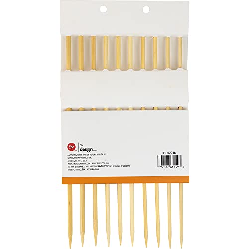 Boye Bamboo Single-Point Knitting Needle Set, Us Sizes 6-10, Multicolor 5 Piece #TOP1