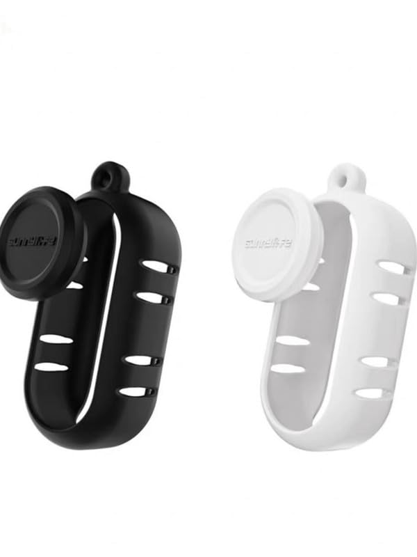 for Insta360 Go 3S Heat Dissipation Silicone Cover+Lens Caps+Hanging Rope,Silicone, Waterproof,Scratch-Resistant, Dirt-Resistant, Portable Vlogging Camera Lens Protection Accessories Set of 3 (White)