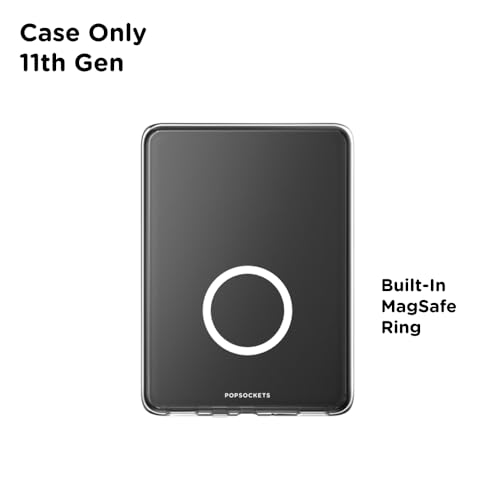 Image of PopSockets Kindle Paperwhite 2021 Case (11th Gen, 6.8 inch) & Signature Edition, Protective Cover with Built-in MagSafe-Compatible Ring for PopGrip, E-Reader Accessory - Clear