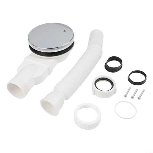 Siphon de douche rond 90 mm en ABS blanc pour bonde de receveur