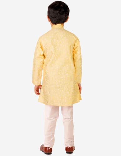 Image of Boy's Kids Kurta Pajama Set | Solid | Cotton| Traditional Ethnic Wear | 1 To 16 Years | P-171