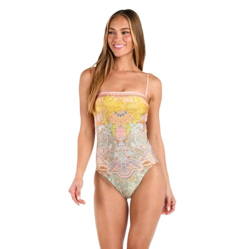 Sunshine 79 Women's Bandeau Mio One Piece Swimsuit, Multi//Dreamland, 8