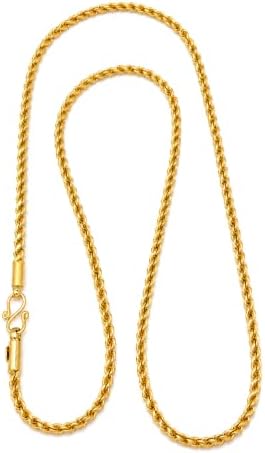 Womens 30 Inch Long One Gram Gold Plated Rope Or Kodi Pipe Design 100% Damage Free And Long Lasting Polish Chain
