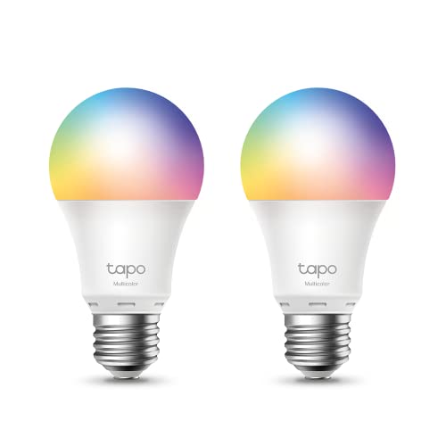 Tapo TP-Link Wi-Fi Light Bulb, Multicolour, E27, 60W Equivalent, ...