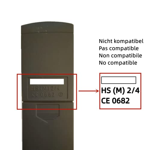 Krawnxin Fernbedienung Kompatibel mit Hormann Handsender HSM2 HSM4 HSE2 kompatibel mit Marantec Sender Digital D302 D304 868mhz Nicht für BS