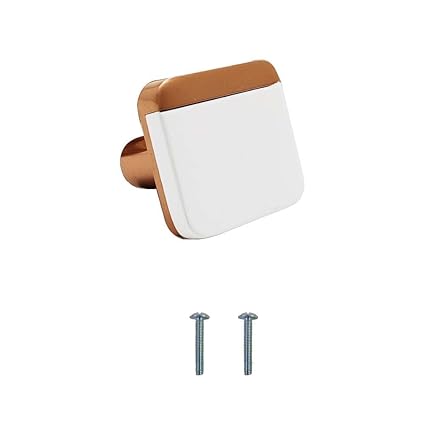 VOLO Rose Gold/White Cabinet Knob/Drawer Cabinet Knobs/Wardrobe Door Knobs/Cupboard Drawer Pull Handle/Kitchen Drawer Knob/Pulls (Knob_S-175, 4 Pcs)