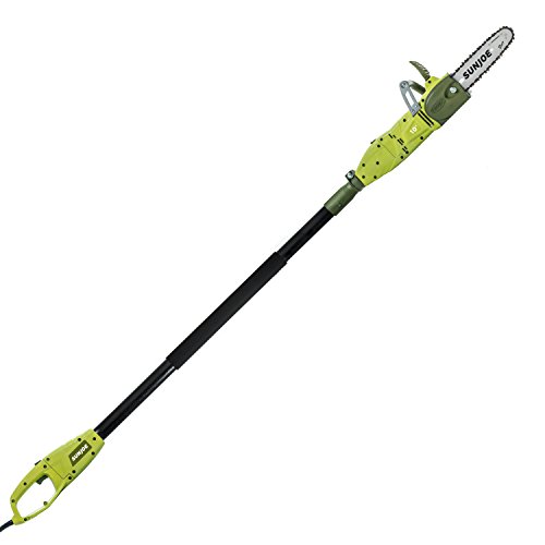 Sun Joe SWJ807E 10 inch 8.0 Amp Electric Convertible Pole Chain Saw, Green