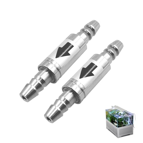 SOGHO 2 Stück co2 rückschlagventil Aquarium,co2 rückschlagventil,rückschlagventil Aquarium,rückschlagventil Aquarium co2 anlage,Für 4mm Luftschlauch Luftpumpe Luft Anlage Diffusor