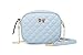 Womens Light Blue Shoulder Crossbody Purse - Girls Cute Small Pocketbook Handbag Quilted Leather Tote Bags Ladies Satchels