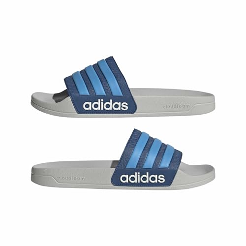 Image of adidas Women ADILETTE SHOWER Synthetic Swim Slide FTWWHT /GOLDMT /BOGOLD | LUT50